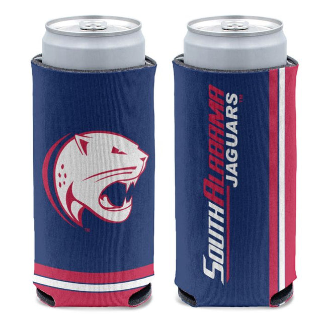 Enfriador de latas delgadas de 12 oz de South Alabama Jaguars