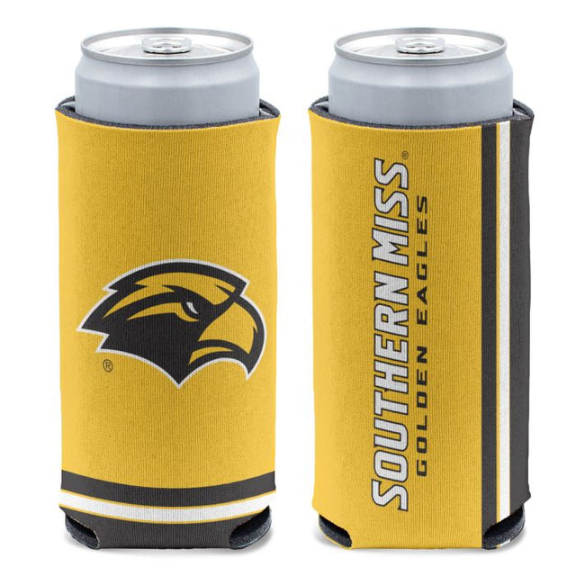 Enfriador de latas delgado de 12 oz de Southern Miss Golden Eagles