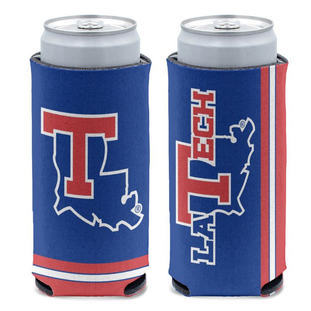 Refrigerador de latas delgado de 12 oz de Louisiana Tech Bulldogs