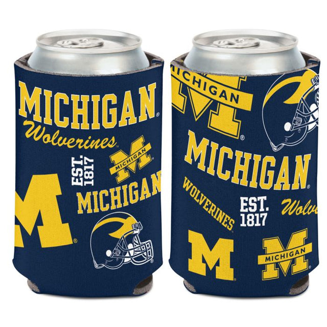 Enfriador de latas SCATTERPRINT de Michigan Wolverines, 12 oz.