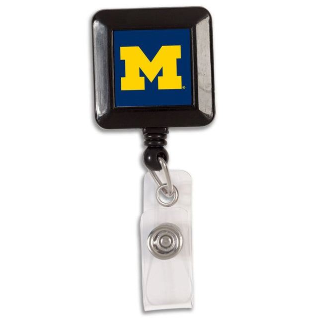 Porta credencial retráctil de los Wolverines de Michigan