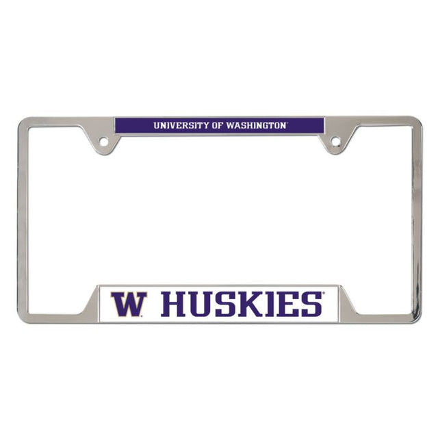 Washington Huskies Metal License Plate Frame