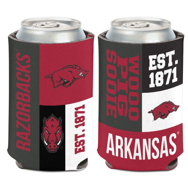 Arkansas Razorbacks COLOR BLOCK Can Cooler 12 oz.