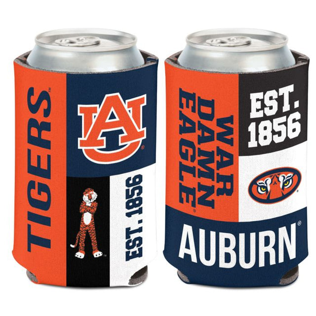 Enfriador de latas COLOR BLOCK de Auburn Tigers, 12 oz.