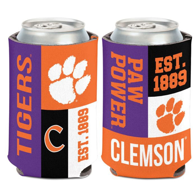 Enfriador de lata COLOR BLOCK de Clemson Tigers, 12 oz.