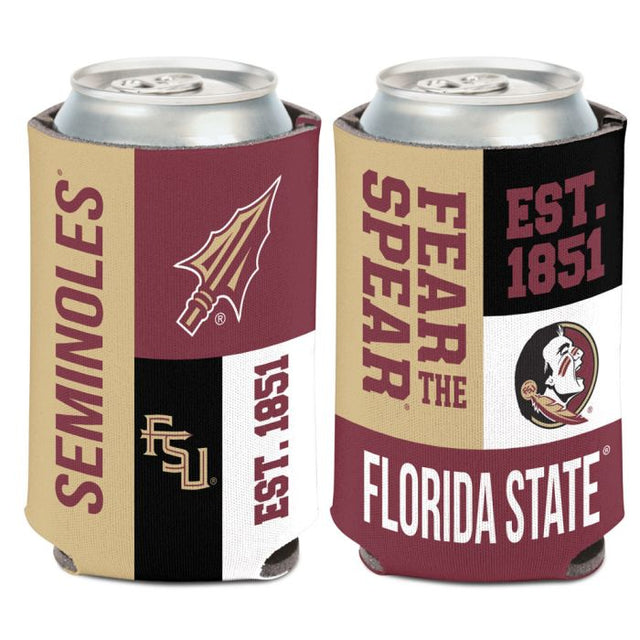 Florida State Seminoles COLOR BLOCK Can Cooler 12 oz.