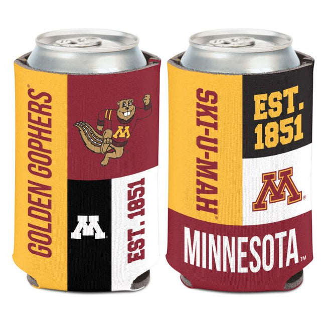 Enfriador de latas COLOR BLOCK de Minnesota Golden Gophers, 12 oz.