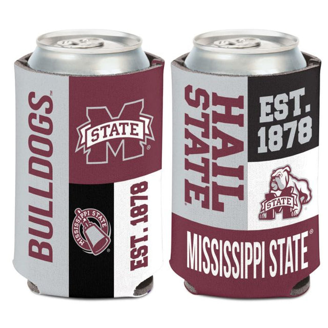 Mississippi State Bulldogs COLOR BLOCK Can Cooler 12 oz.