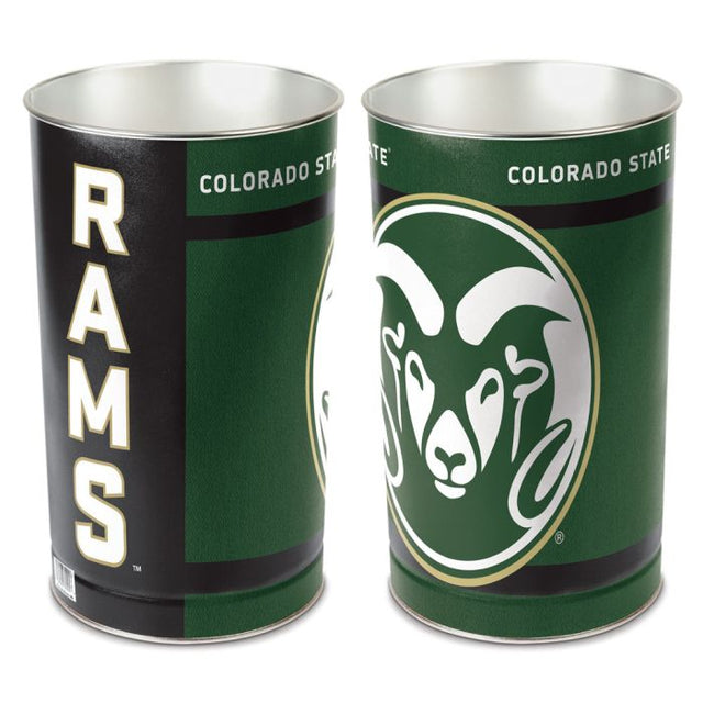 Colorado State Rams Wastebasket - tapered 15"H