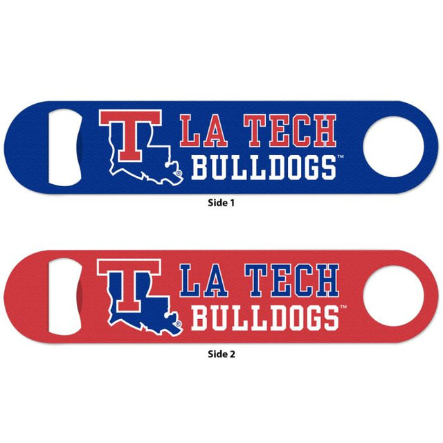 Abridor de botellas de metal de dos lados de Louisiana Tech Bulldogs