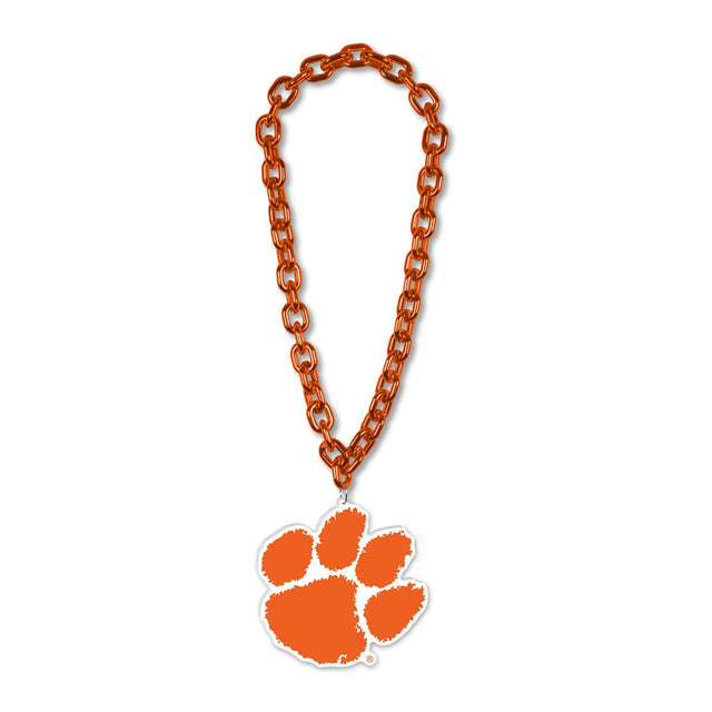 Collar con cadena de gran fan de los Clemson Tigers