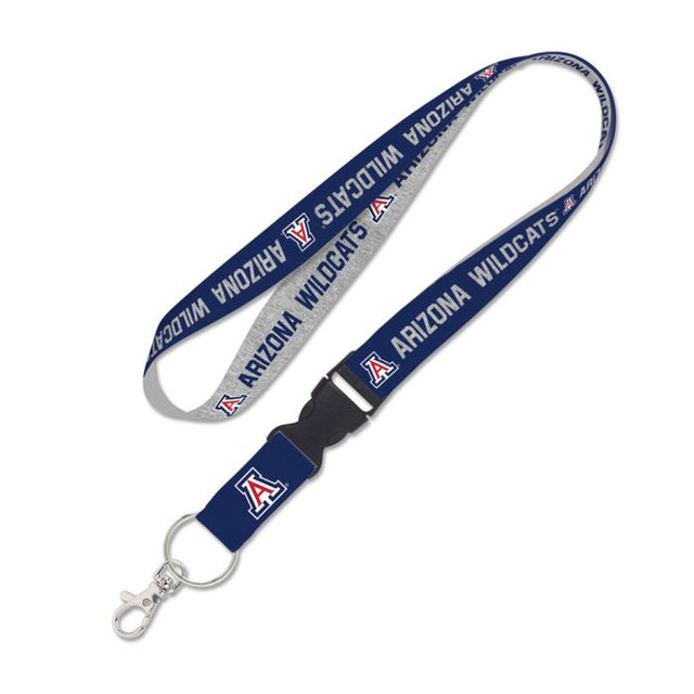 Arizona Wildcats HEATHERED Lanyard w/detachable buckle 1"