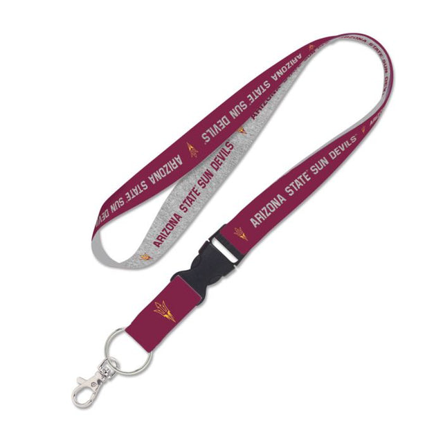 Arizona State Sun Devils HEATHER Lanyard w/detachable buckle 1"