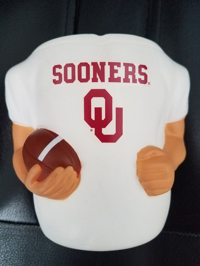 Camiseta enfriadora de latas estilo Oklahoma Sooners, color blanco CO