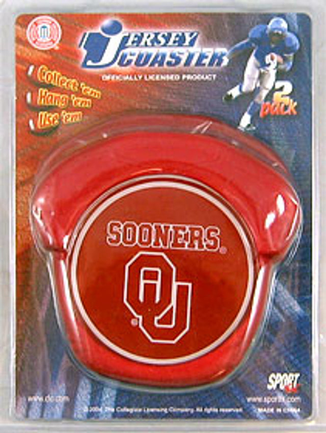 Posavasos estilo camiseta de los Oklahoma Sooners CO