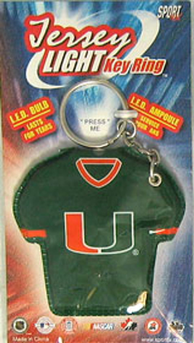 Llavero con la camiseta de los Miami Hurricanes Keylight CO