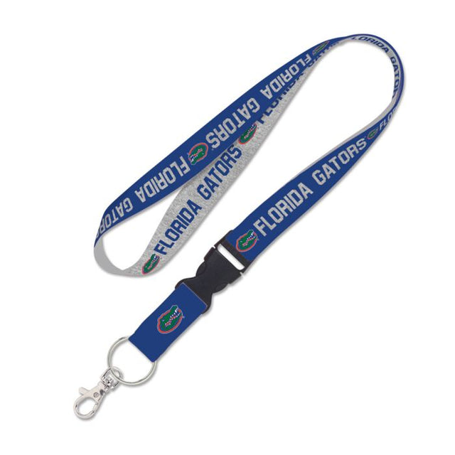 Florida Gators HEATHERED Lanyard w/detachable buckle 1"