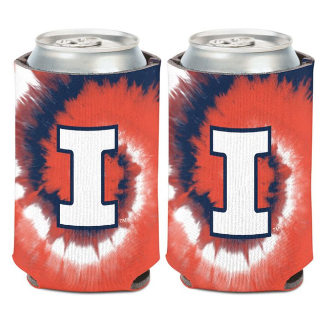 Illinois Fighting Illini TYE DYE Can Cooler 12 oz.