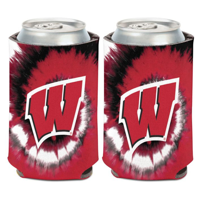 Enfriador de latas TYE DYE de Wisconsin Badgers de 12 oz.