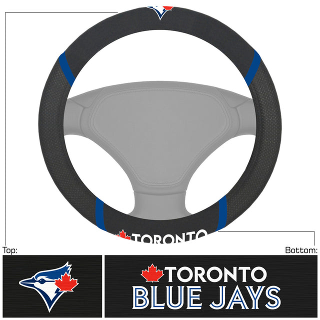 Funda de volante de los Toronto Blue Jays con malla y costura