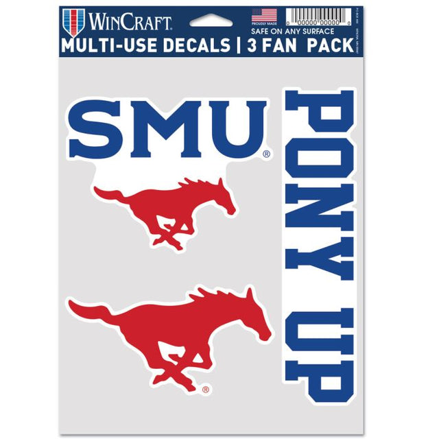 Paquete de 3 ventiladores multiusos Mustangs de Southern Methodist