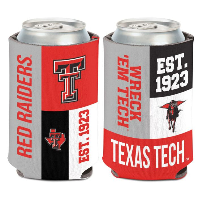 Enfriador de latas COLOR BLOCK de Texas Tech Red Raiders, 12 oz.