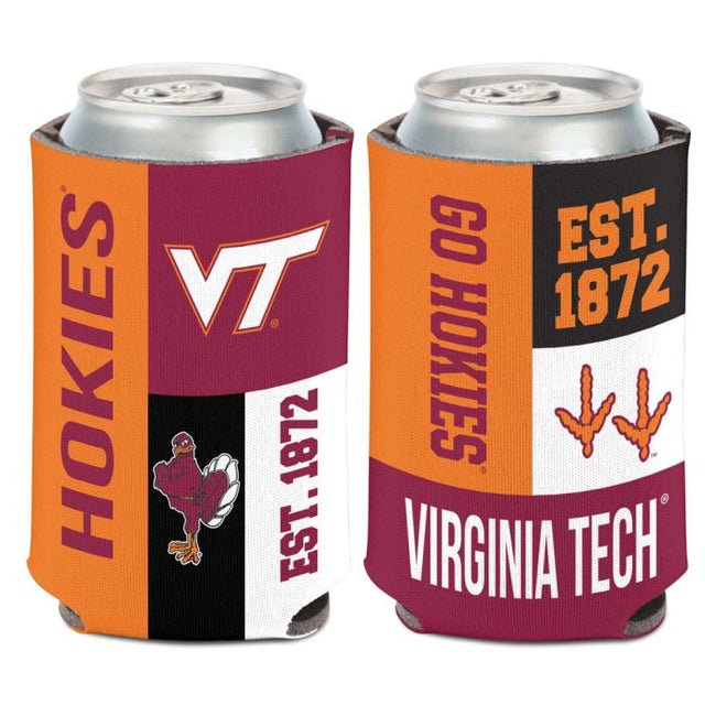 弗吉尼亚理工学院 Hokies 彩色块罐冷却器 12 盎司。