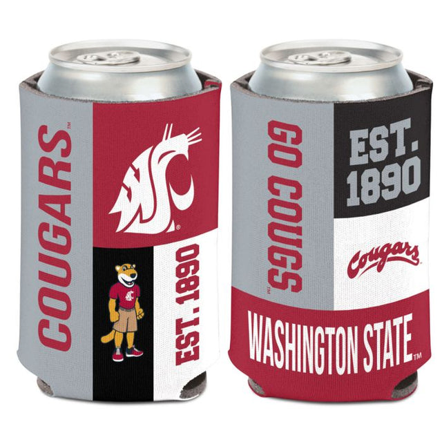 Enfriador de latas COLOR BLOCK de Washington State Cougars, 12 oz.