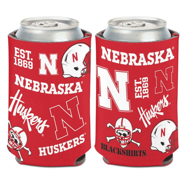 Enfriador de lata SCATTERPRINT de Nebraska Cornhuskers, 12 oz.