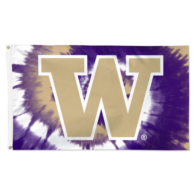 Washington Huskies TIE DYE Flag - Deluxe 3' X 5'