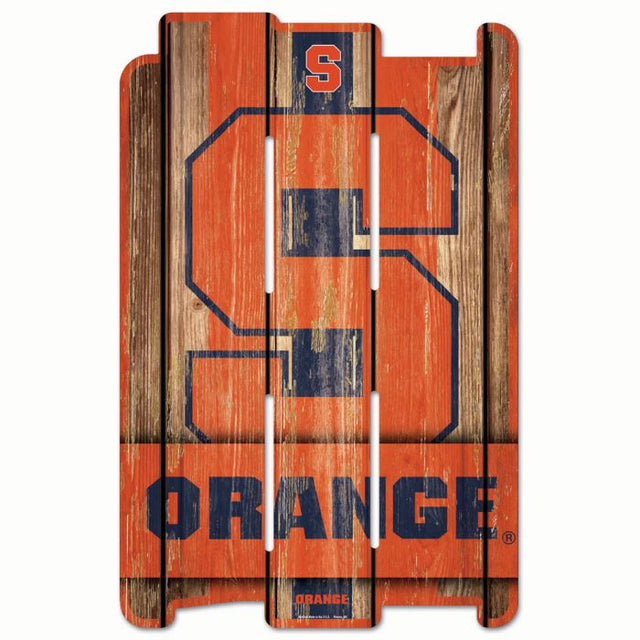 Syracuse Orange PLANK WOOD SIGN Wood Fence Sign