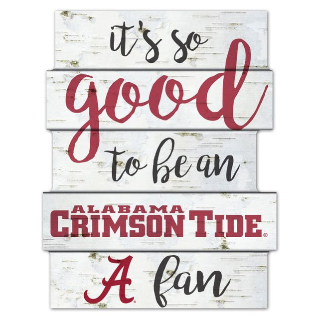 Alabama Crimson Tide Wood Sign 11"X14"