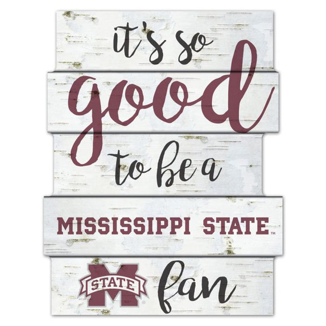 Mississippi State Bulldogs Wood Sign 11"X14"