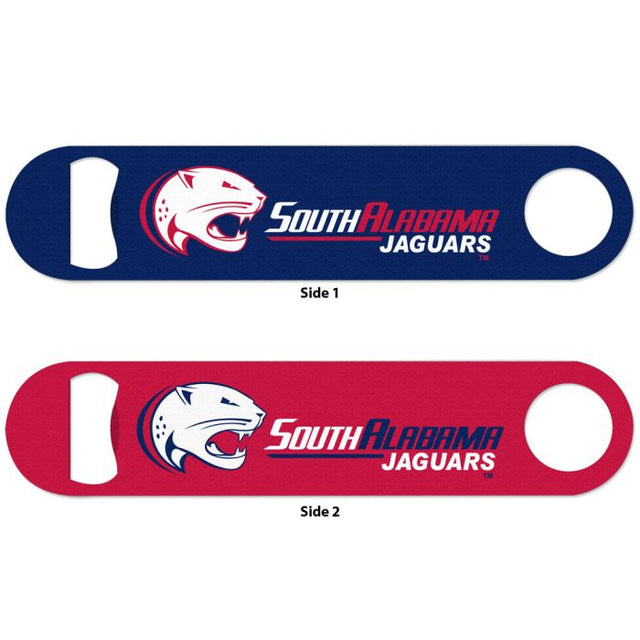 South Alabama Jaguars Metal Bottle Opener 2 Sided