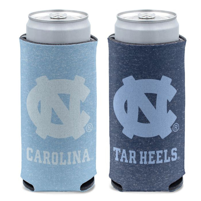 Enfriador de latas delgado de 12 oz con diseño de tar Heels de Carolina del Norte HEATHERED