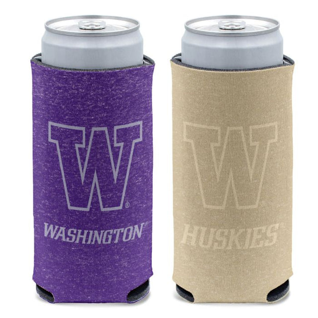 Washington Huskies HEATHERED 12 oz Slim Can Cooler