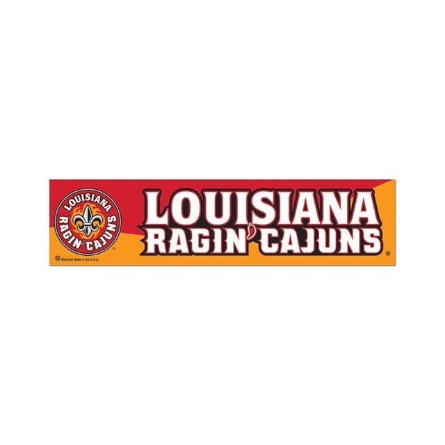 Louisiana - Lafayette Ragin Cajuns Bumper Strip 3" x 12"