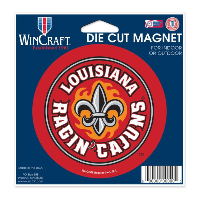 Louisiana - Lafayette Ragin Cajuns Die Cut Magnet 4.5" x 6"