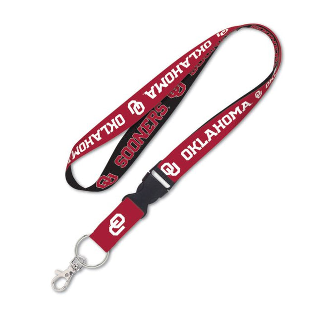 Oklahoma Sooners Lanyard w/detachable buckle 1"