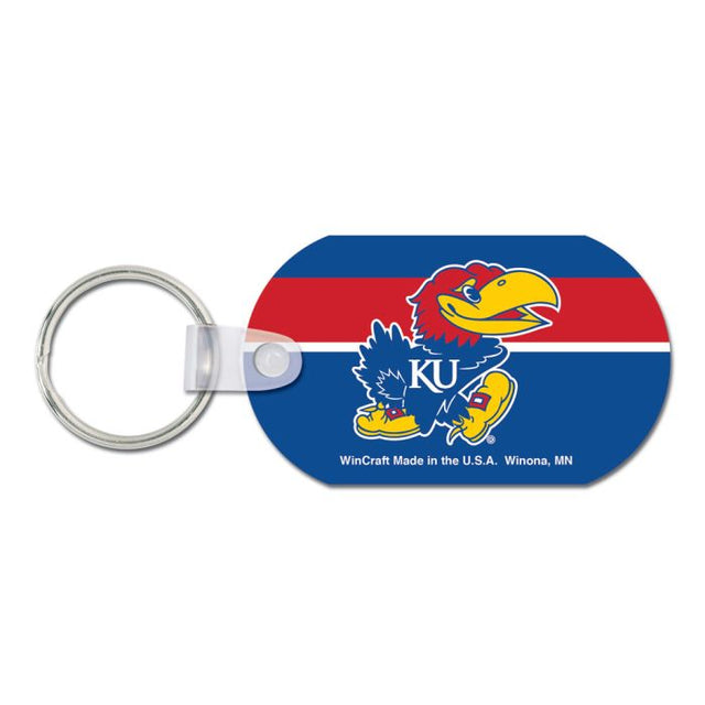 Llavero de metal de los Kansas Jayhawks (aluminio)