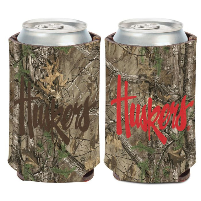 Nebraska Cornhuskers / Camo Can Cooler 12 oz.