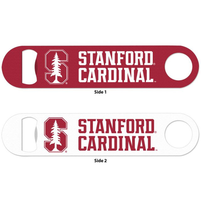 Abridor de botellas de metal Stanford Cardinal de 2 lados