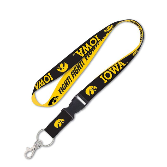 Iowa Hawkeyes Lanyard w/detachable buckle 1"