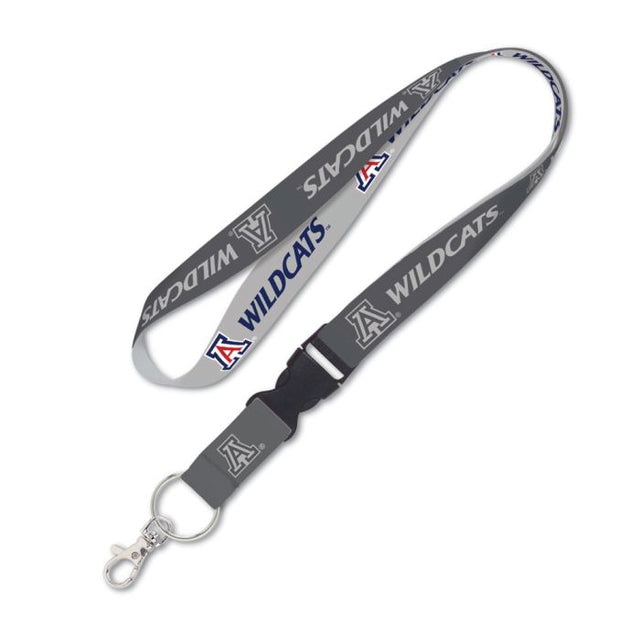 Arizona Wildcats CHARCOAL Lanyard w/detachable buckle 1"