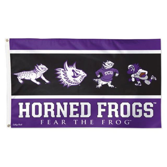 TCU Horned Frogs /College Vault Evolution Flag - Deluxe 3' X 5'