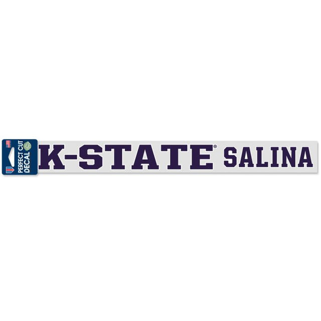 Calcomanías de corte perfecto SALINA de Kansas State Wildcats de 2" x 17"