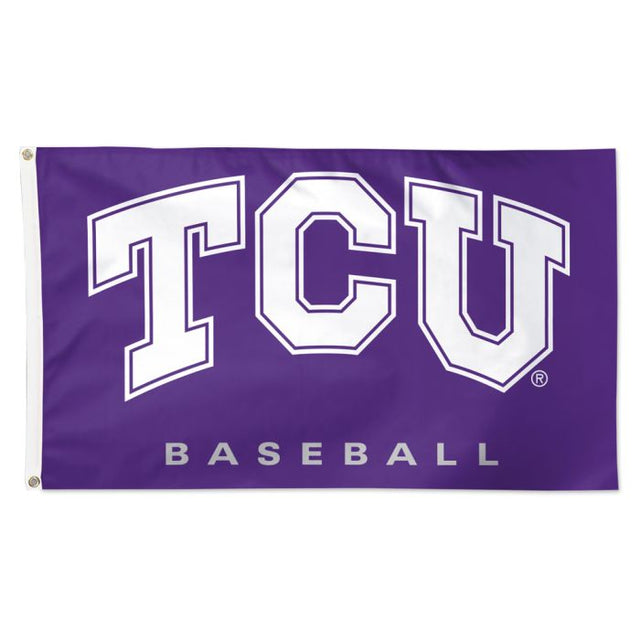 TCU Horned Frogs Baseball Flag - Deluxe 3' X 5'