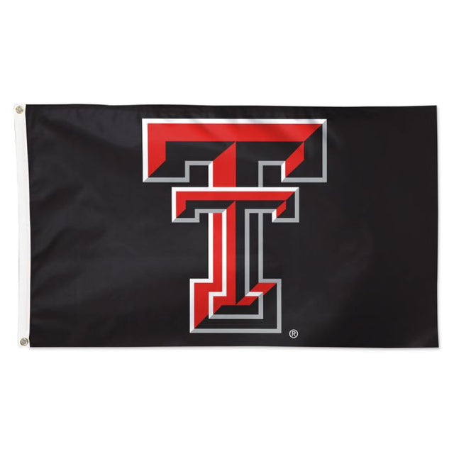 Bandera negra de los Texas Tech Red Raiders - Deluxe 3' X 5'