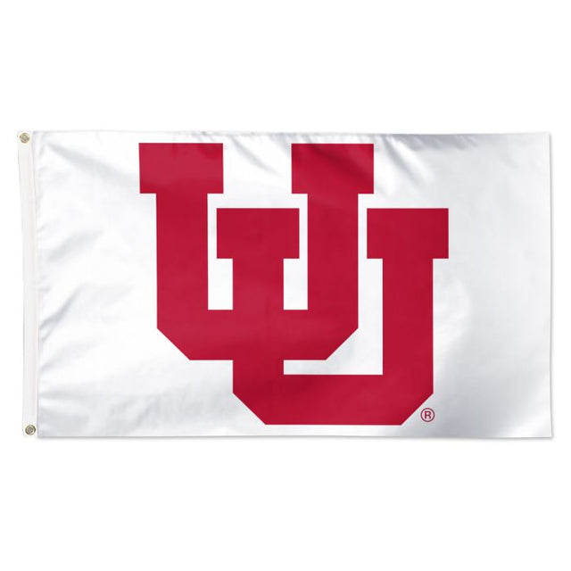 Utah Utes WHITE Flag - Deluxe 3' X 5'