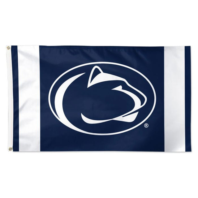 Bandera de lujo de los Penn State Nittany Lions con rayas verticales, 3 x 5 pies